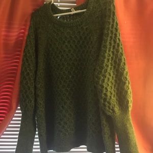 Green sweater, barely worn